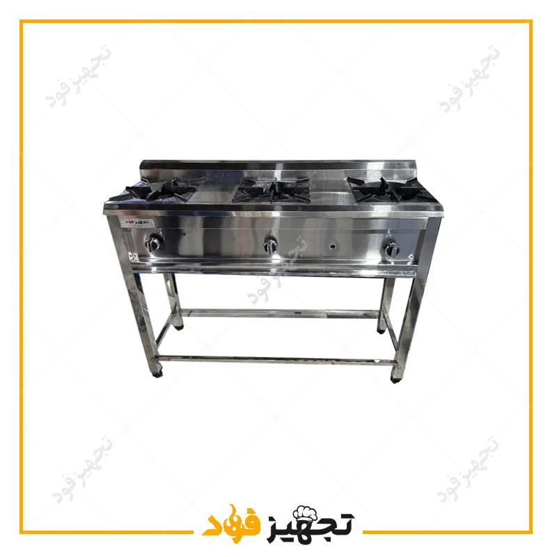 اجاق گاز 3 شعله خطی پایه دار