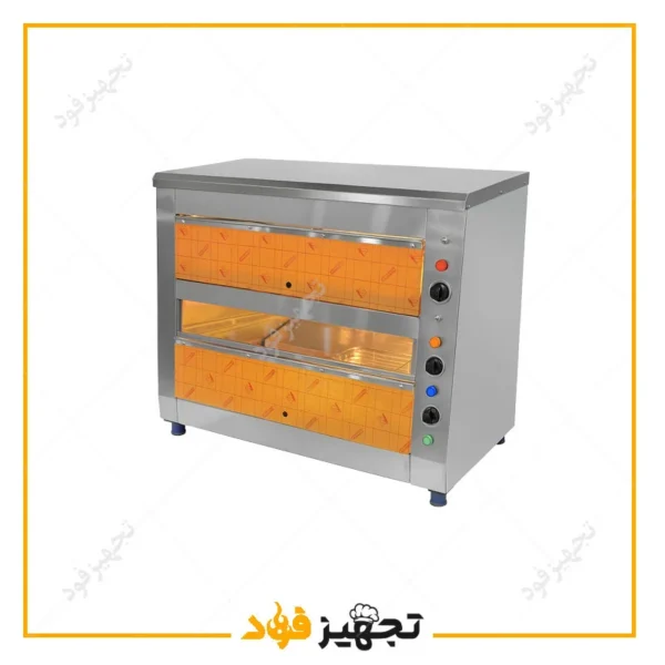 دیسپلی گرم‌کن صنعتی 150 سانتی دو طبقه