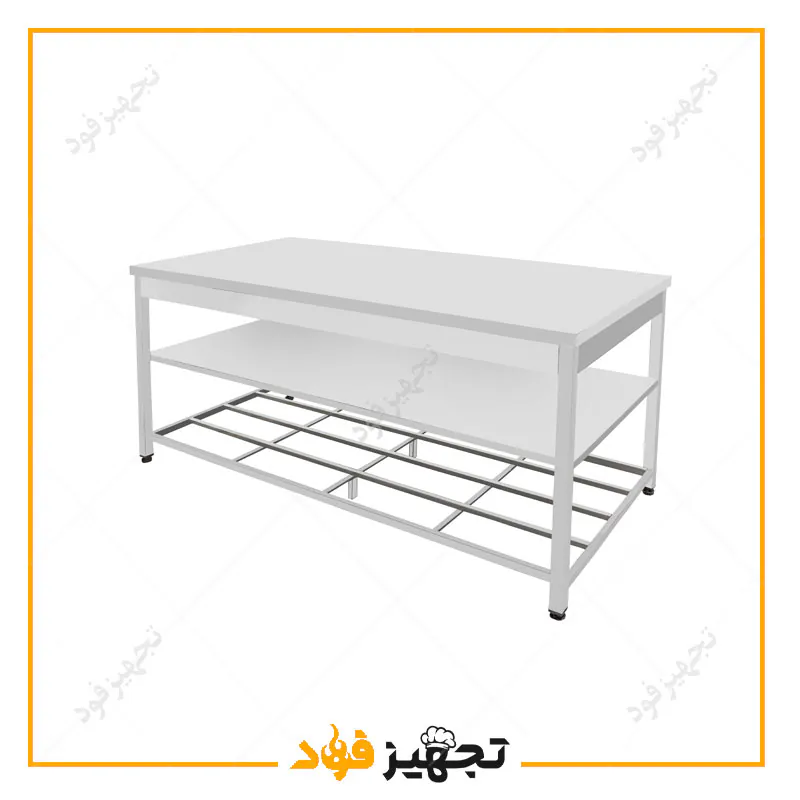 میزکار-استیل میزکار استیل دو طبقه